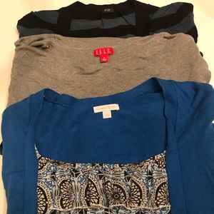 (3) Blouses for $15 New York & Co., Elle, & F&F